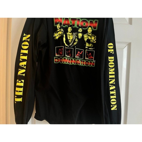WWF WWE The Rock Nation Of Dominiation Long Sleeve 2XL - Picture 3 of 4